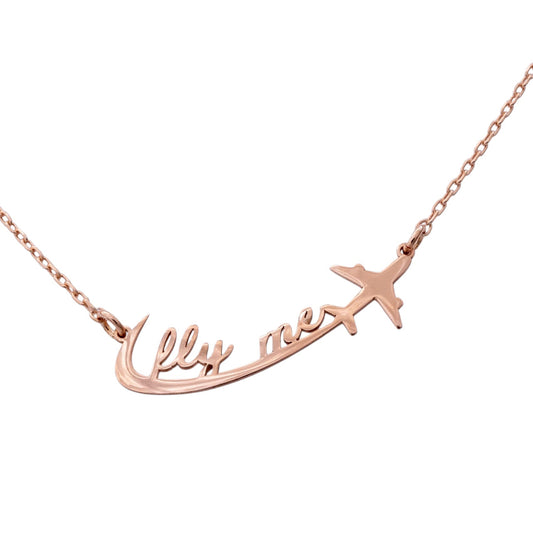 Ogrlica Fly Me Fine Rose