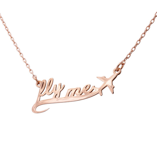 Ogrlica Fly Me Statement Rose