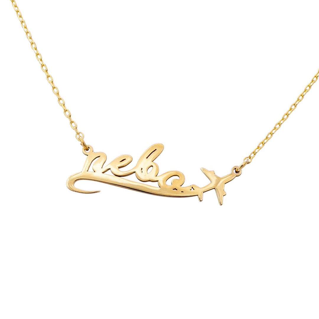 Ogrlica Nebo Statement Gold