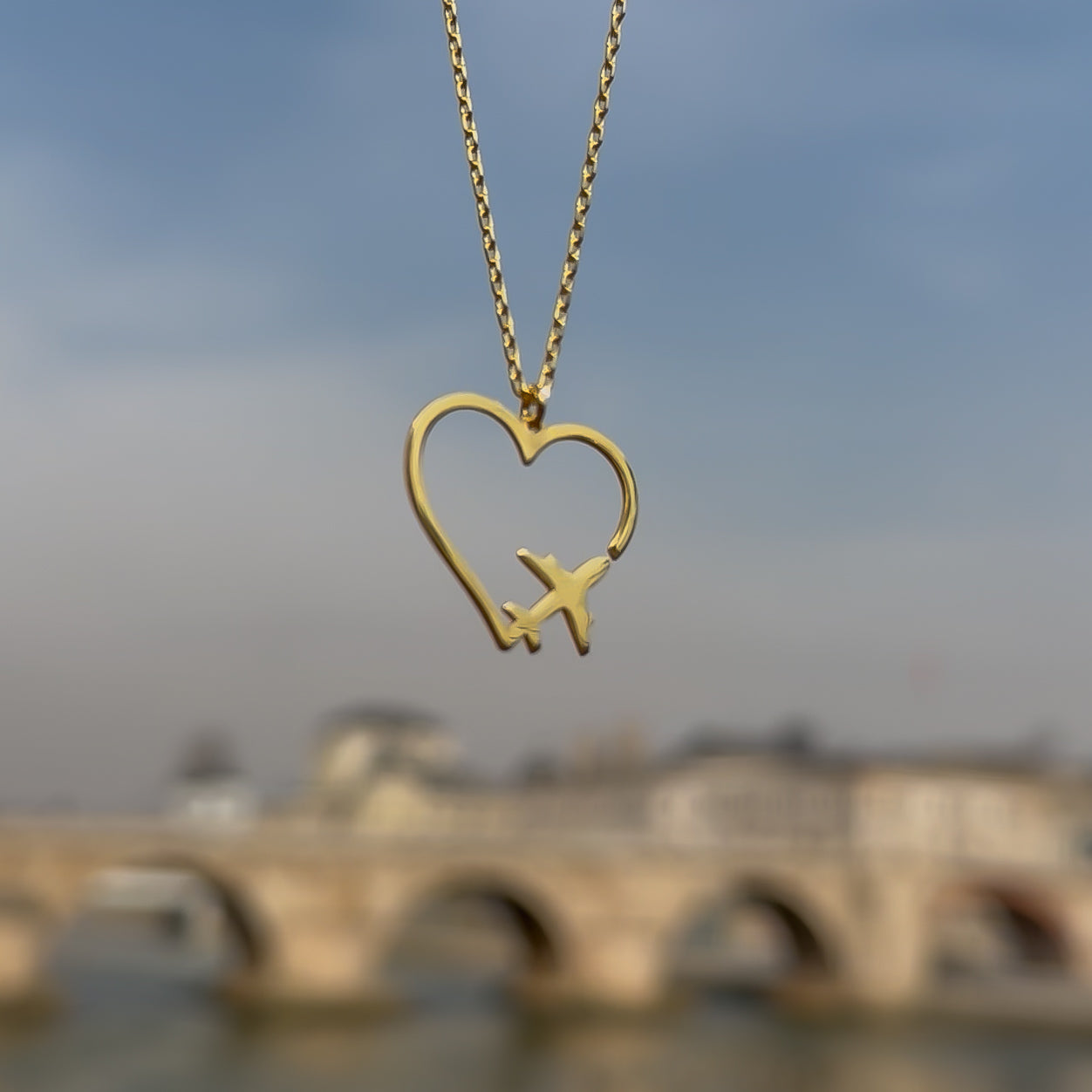 Ogrlica Heart route Gold