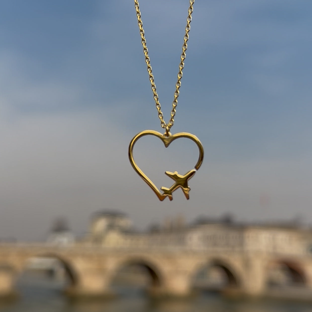 Ogrlica Heart route Gold