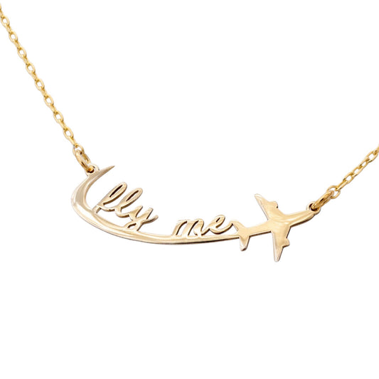 Ogrlica Fly Me Fine Gold