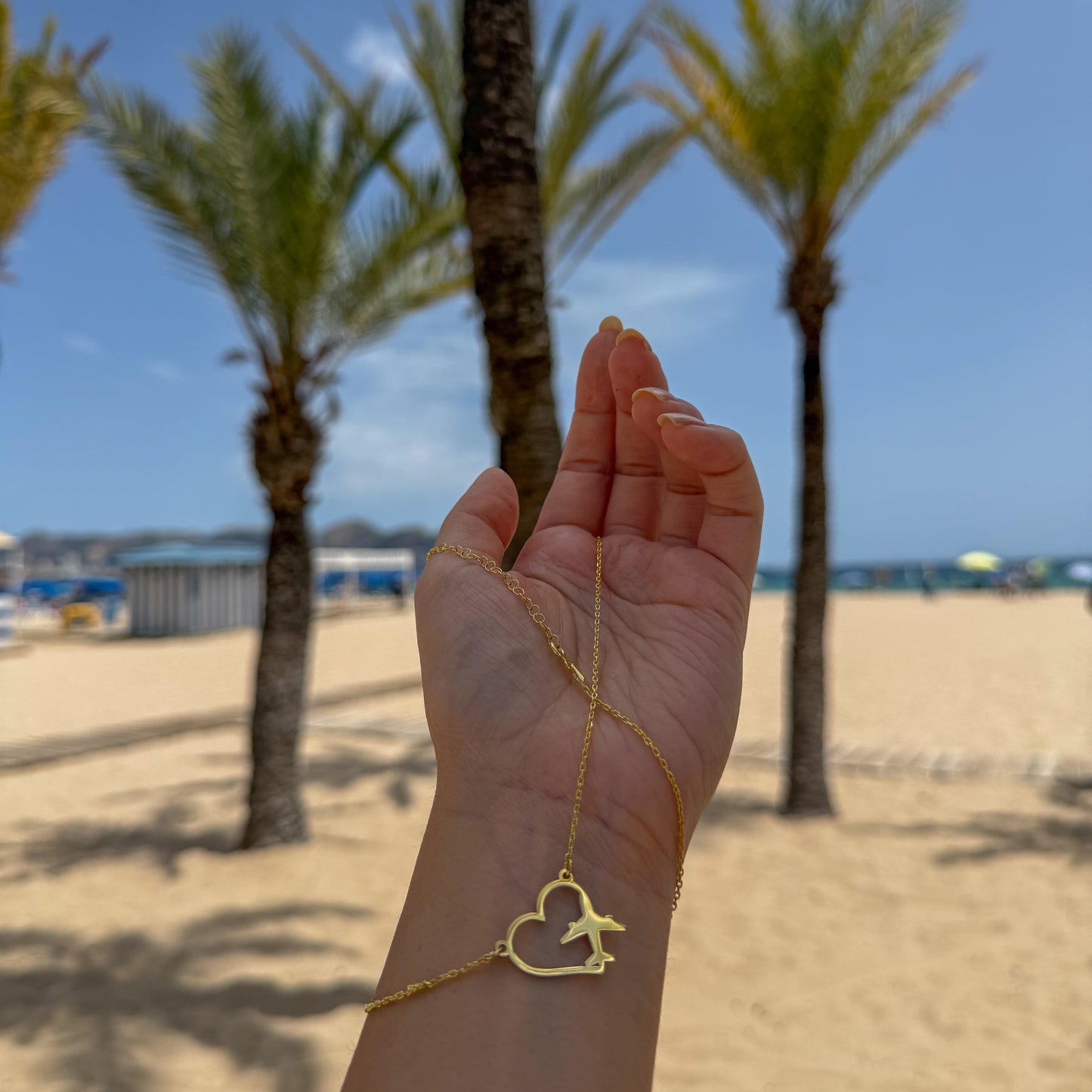 Ogrlica Heartline Gold